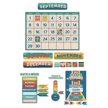 Eureka Adventurer Calendar Bulletin Board Set EU-847802